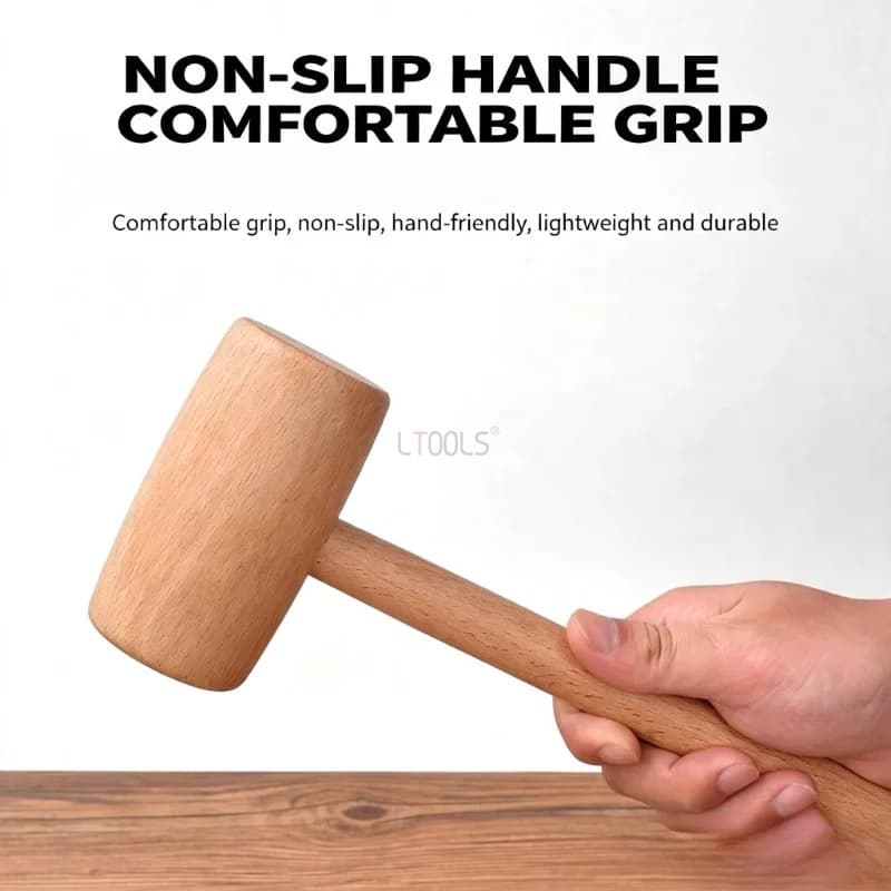 Solid Wood Mallet Hand Mini Wooden Hammer Woodworking Beating Tool for Carpentry DIY Handcraft Assembly Wood Working Project