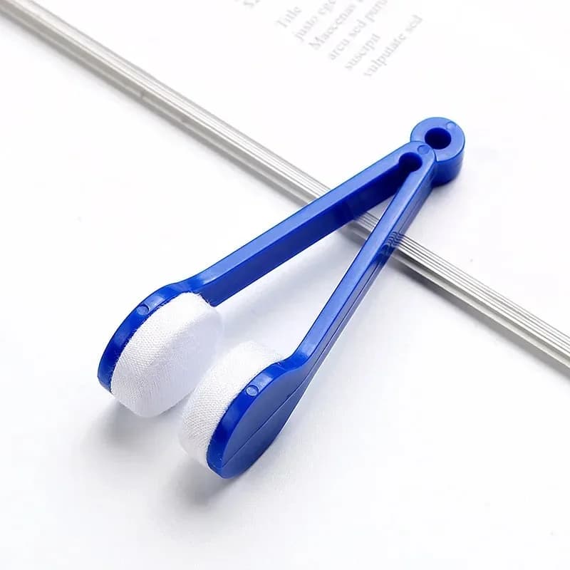 Multifunctional Portable Glasses Cleaning Clip Microfiber Lens Wipe Brush Tool for Eyeglasses Sunglasses Optical Lens