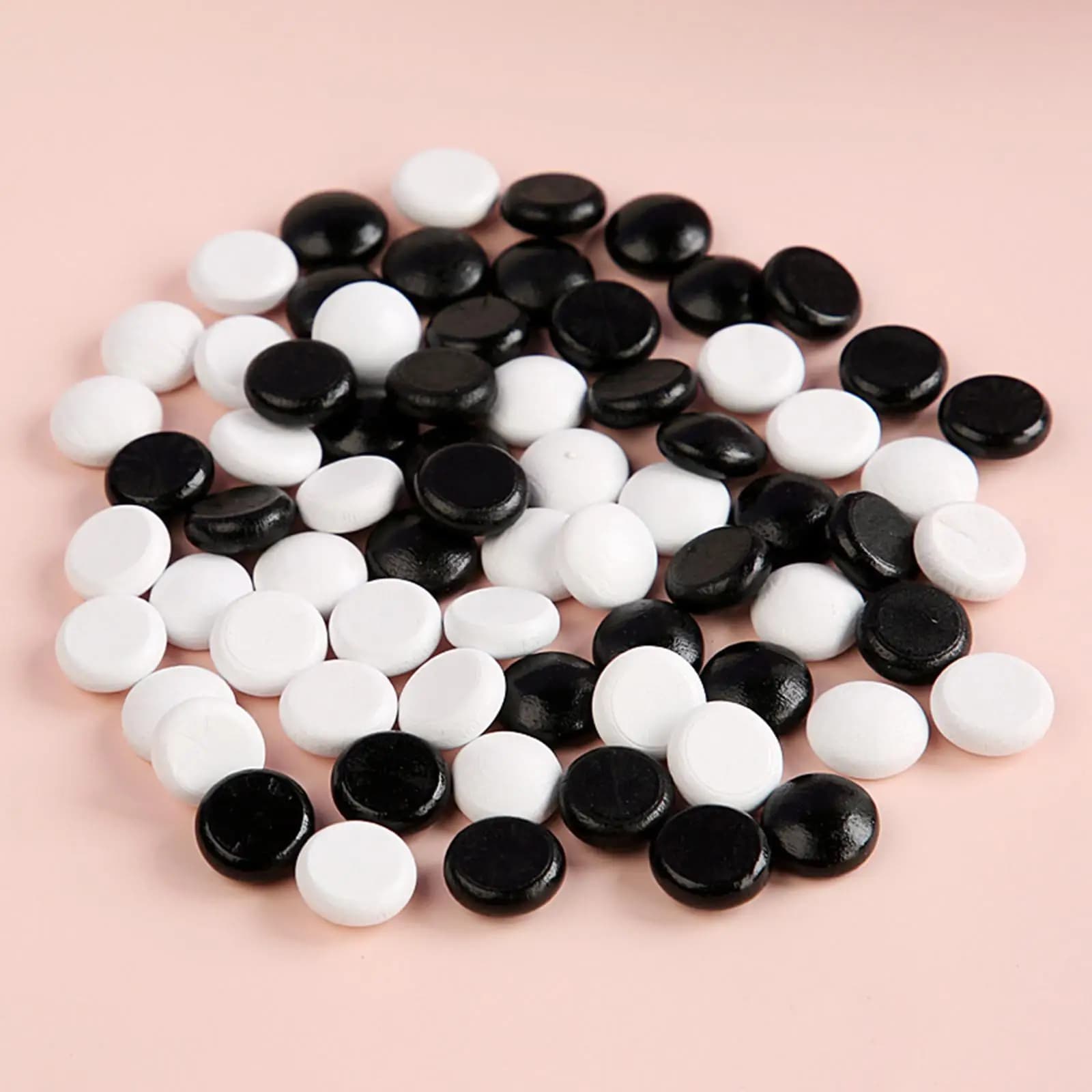 Set di Pezzi in Legno per Go e Scacchi, Piccoli e Artigianali, per Gioco da Tavolo Familiare Gobang Weiqi