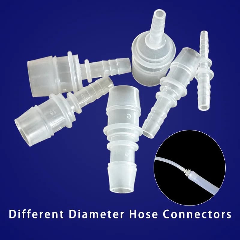 Connettore per tubo flessibile in plastica Riduttore per farpa Diametro variabile Adattatore per giuntatrice Giunto per riparazione tubi dell'acqua Acquario da giardino