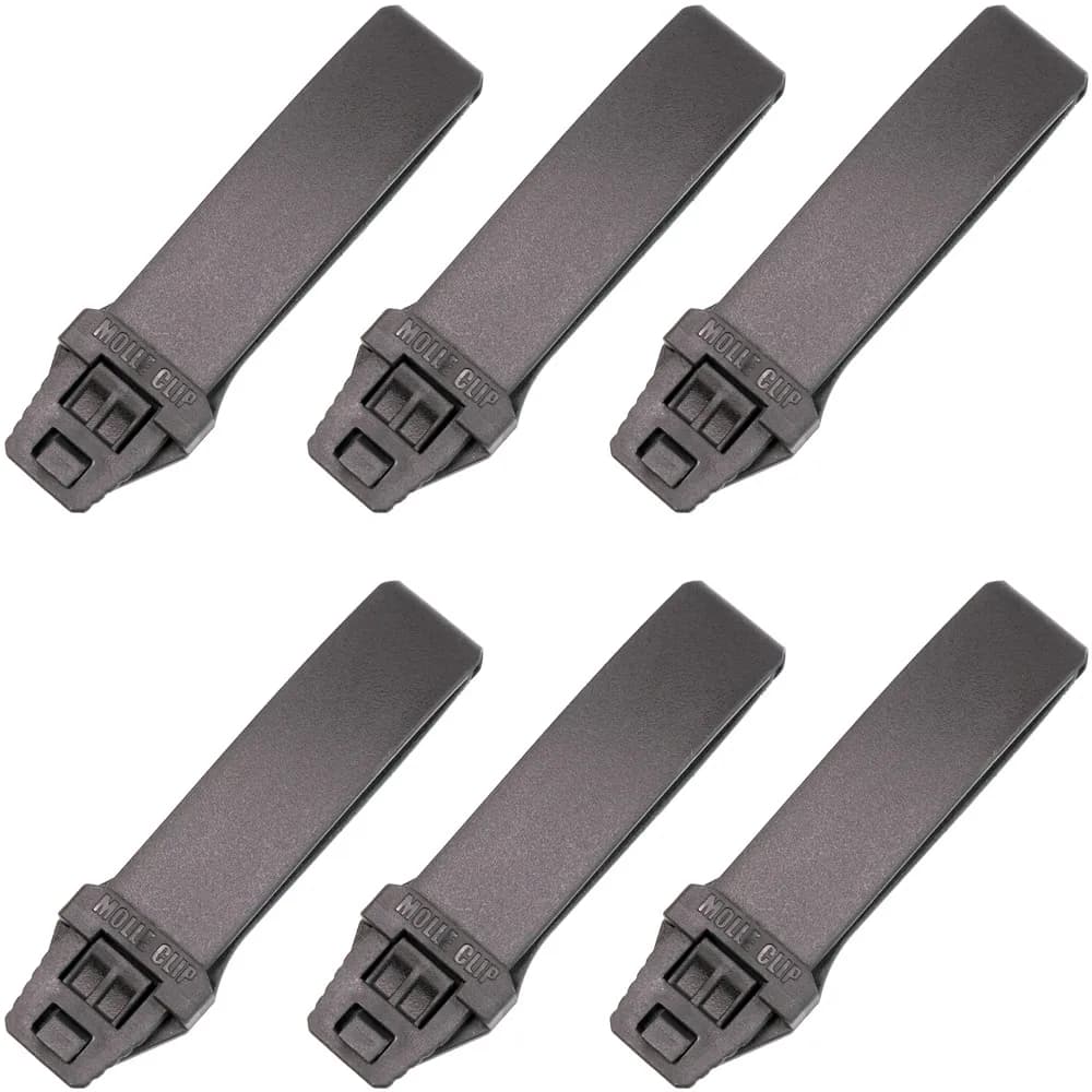 Passante per cintura corta con clip MOLLE Kydex OTW da 3 pollici con hardware per assemblare per integrare tasche e tasche accessorie in pacchetti di gilet