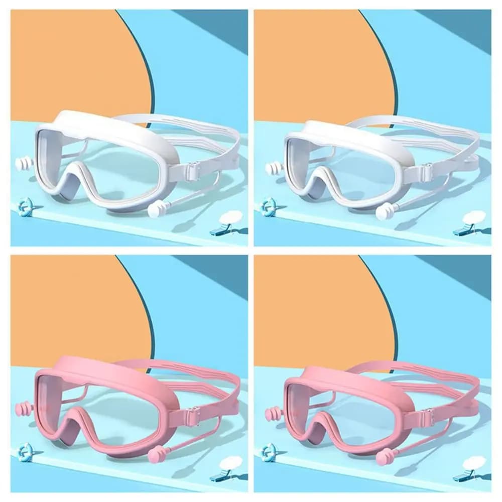 Large Frame Swimming Goggles Anti-fog Waterproof Diving Eyewear HD Anti Choking Water Racing Glasses Swimming Beginner