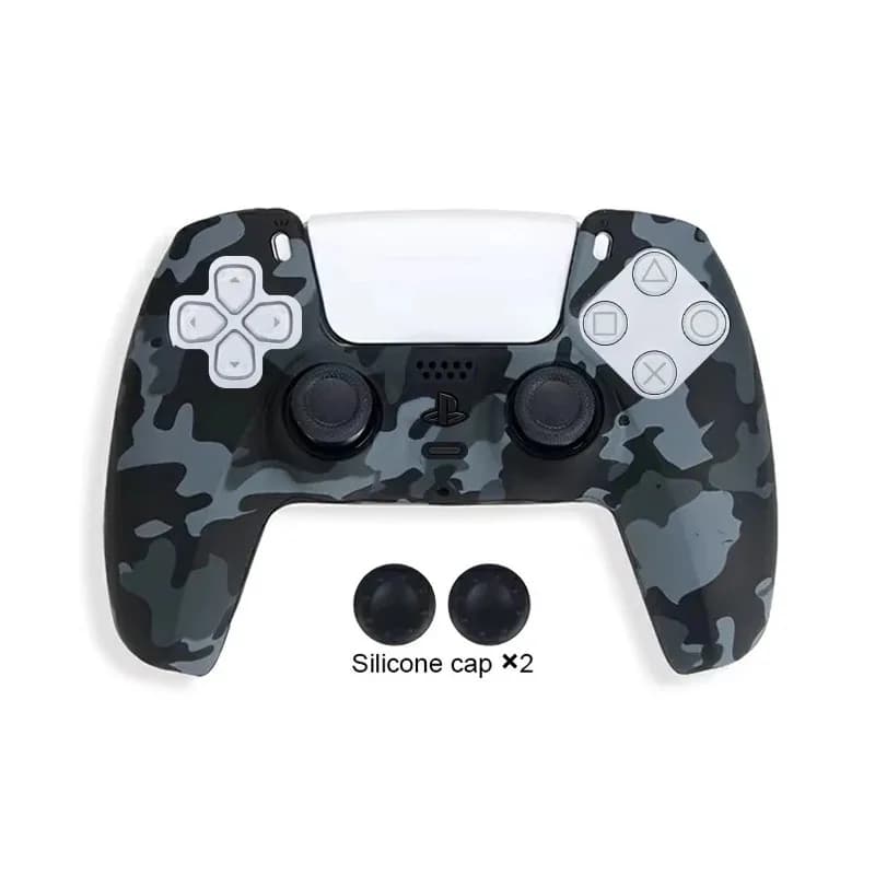Cover protettiva mimetica per SONY PS5 | Impugnatura in silicone per accessori controller Playstation 5
