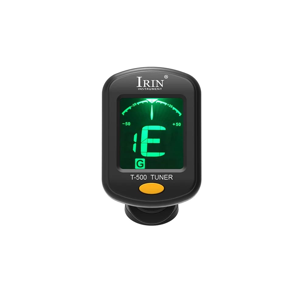 IRIN T-500 accordatore per chitarra Display LCD sintonizzatore a Clip girevole chitarra Ukulele basso violino violoncello parti universali per chitarra a 360 gradi