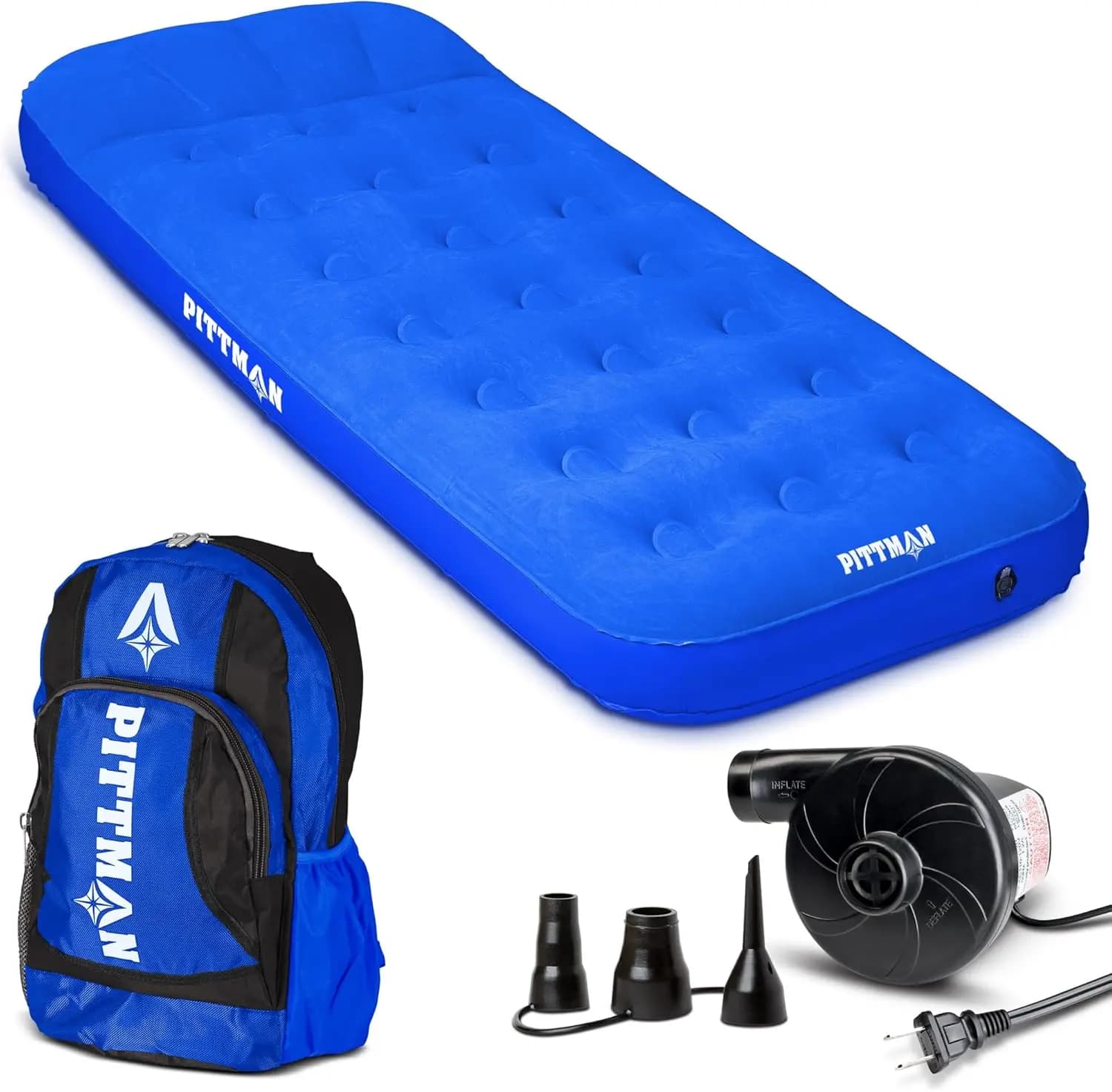 Letto Gonfiabile per Bambini con Pompa Elettrica e Zaino - Perfetto per Pigiama Party, Campeggio, Viaggi