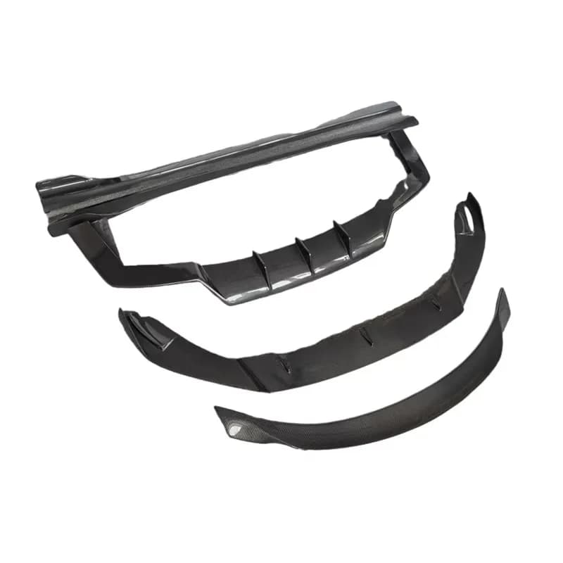 Ala volante Accessori auto Labbro anteriore Splitter Minigonne laterali Diffusore posteriore Spoiler Kit corpo in fibra di carbonio Adatto per Maserati Ghibli