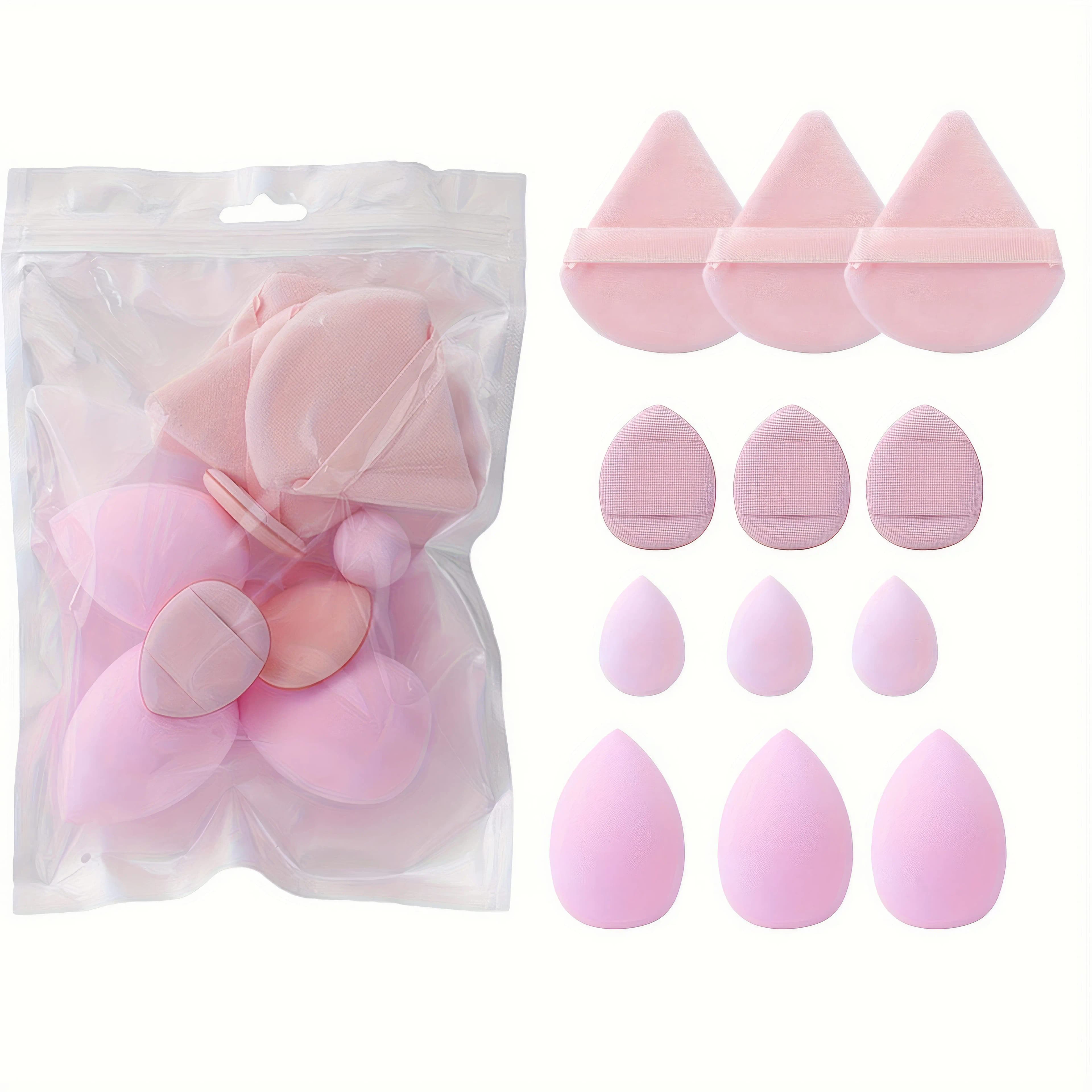 Complete set of sponges for makeup all in one | Multiform beauty blenders for impeccable applications of foundation, concealer and dust