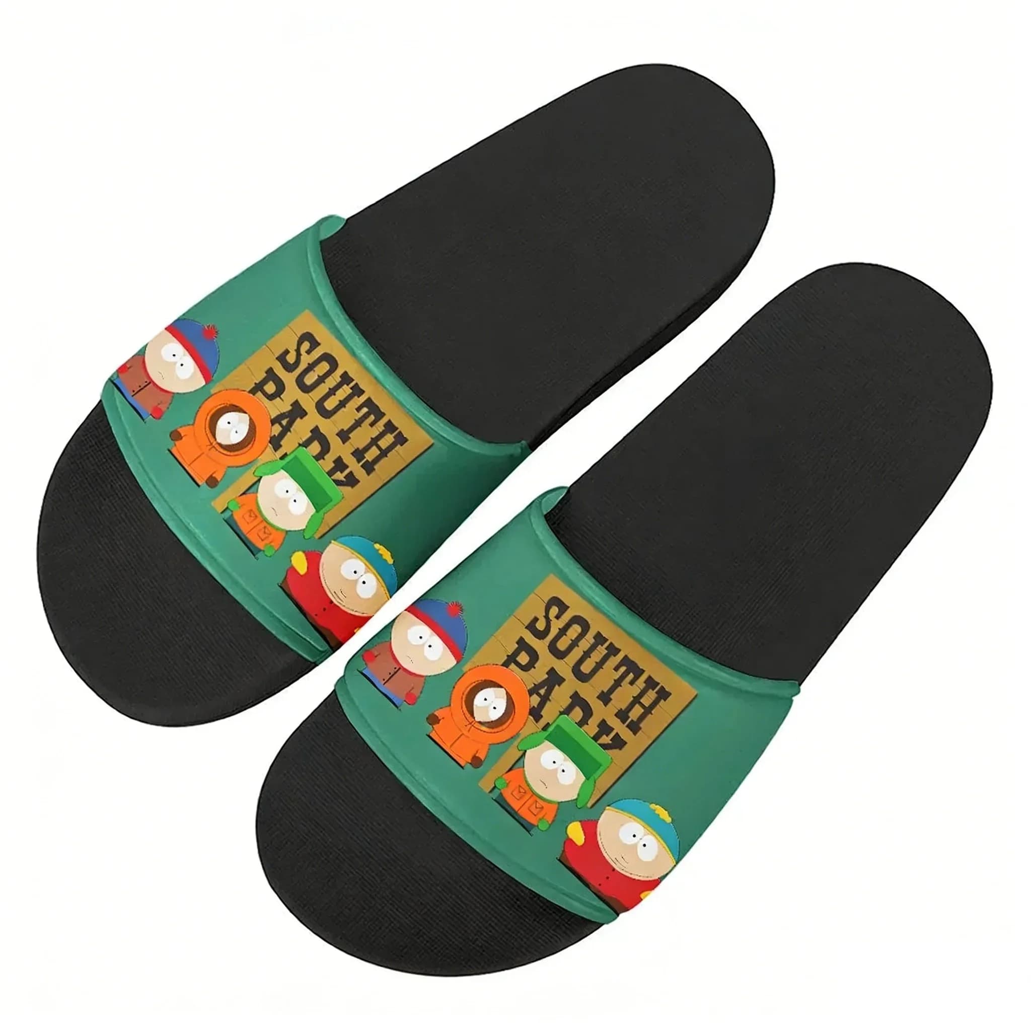South Park Anime Comedy Slippers Home Water Shoes Retro Street Mens Womens Teenager Outdoor Beach Pool Sandals Summer Slipper