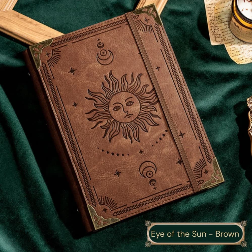 Quaderno Magico Retrò a Fogli Mobili con Carta Spessa, Multiuso per Agenda Quotidiana e Studio, Quaderno Albero della Vita, Idea Regalo