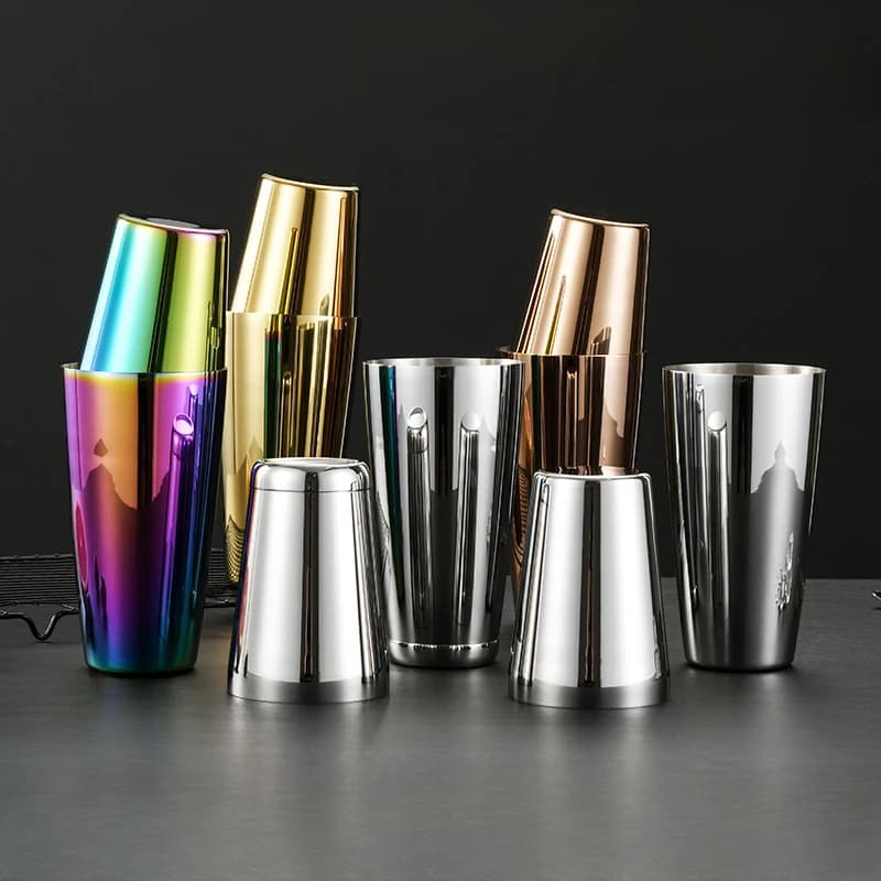 Cocktail Shaker Boston Bar tappo Shaker in vetro per miscelatore di bottiglie Jigger versatore accessori per vino Set Shaker per Cocktail