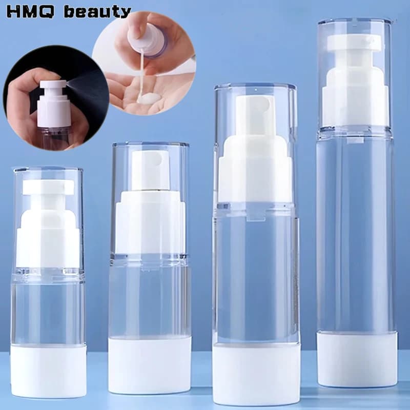 15-100ML portable vacuum press type bottle spray reusable cosmetic makeup for cream gel moisturizing liquid lotion bottles