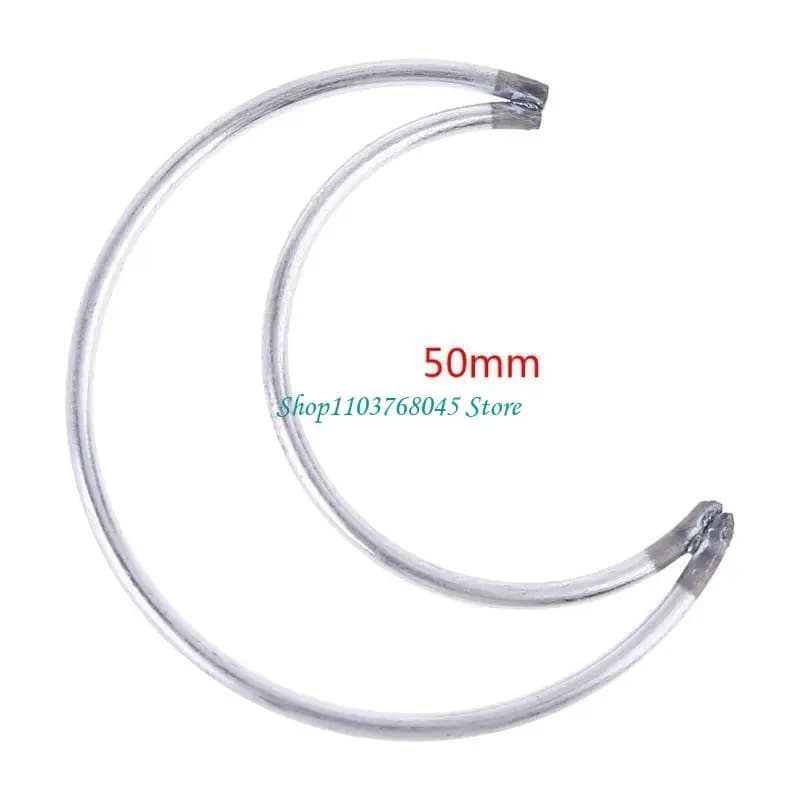 R53F Moon Dream Catcher Metal Moons Ring Hoop DIY Handmade Dreamcatcher for Handmade Wedding Wreath Hanging Handicraft
