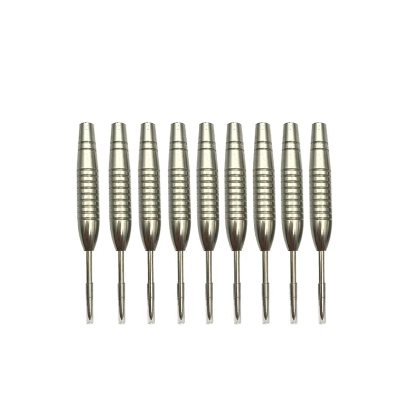 12 aghi per freccette in argento dalla forma unica, materiale in ferro da 20 g/0,7 oz, processo di galvanizzazione, accessori per freccette, punte in acciaio