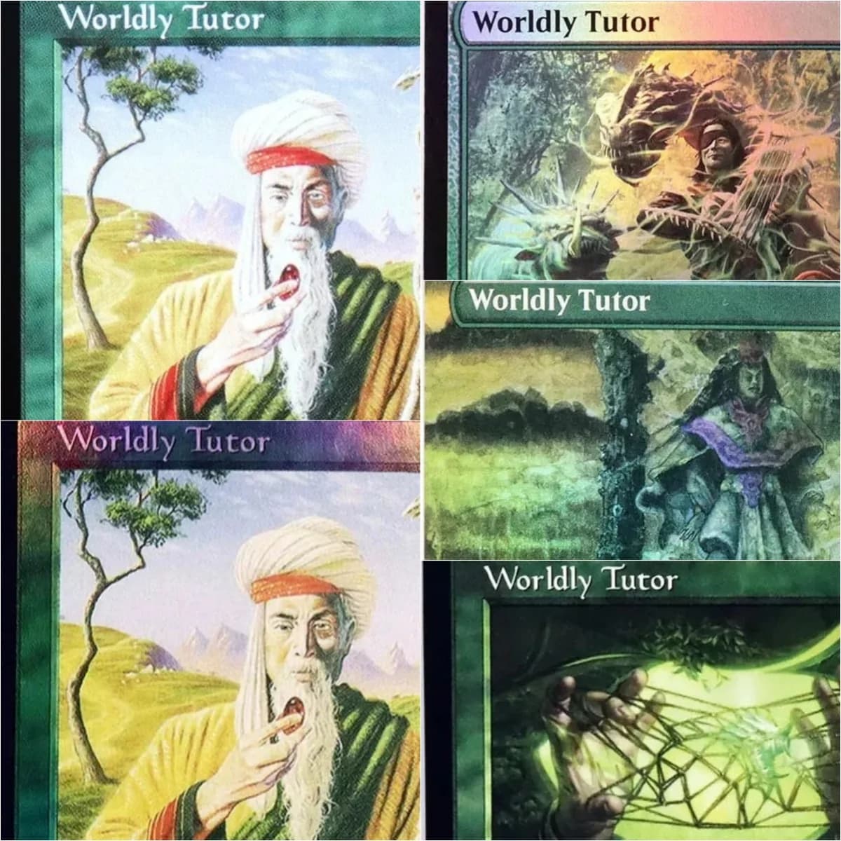 'Worldly Tutor' TCG Magic Proxy Nero Carte da gioco Proxy di alta qualità Gioco da tavolo Carte collezionabili