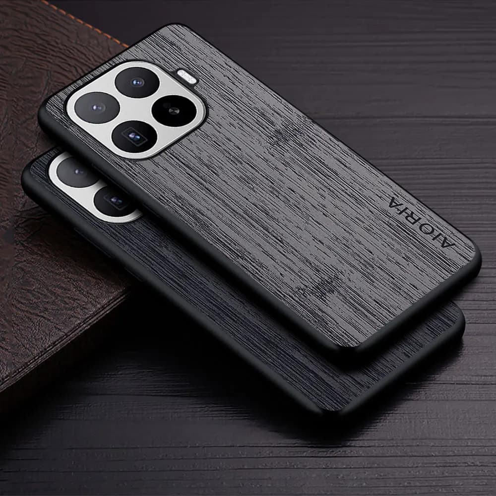 Case for Xiaomi 17T Pro funda bamboo wood pattern PU Leather phone cover Luxury coque for Xiaomi 17T Pro case capa