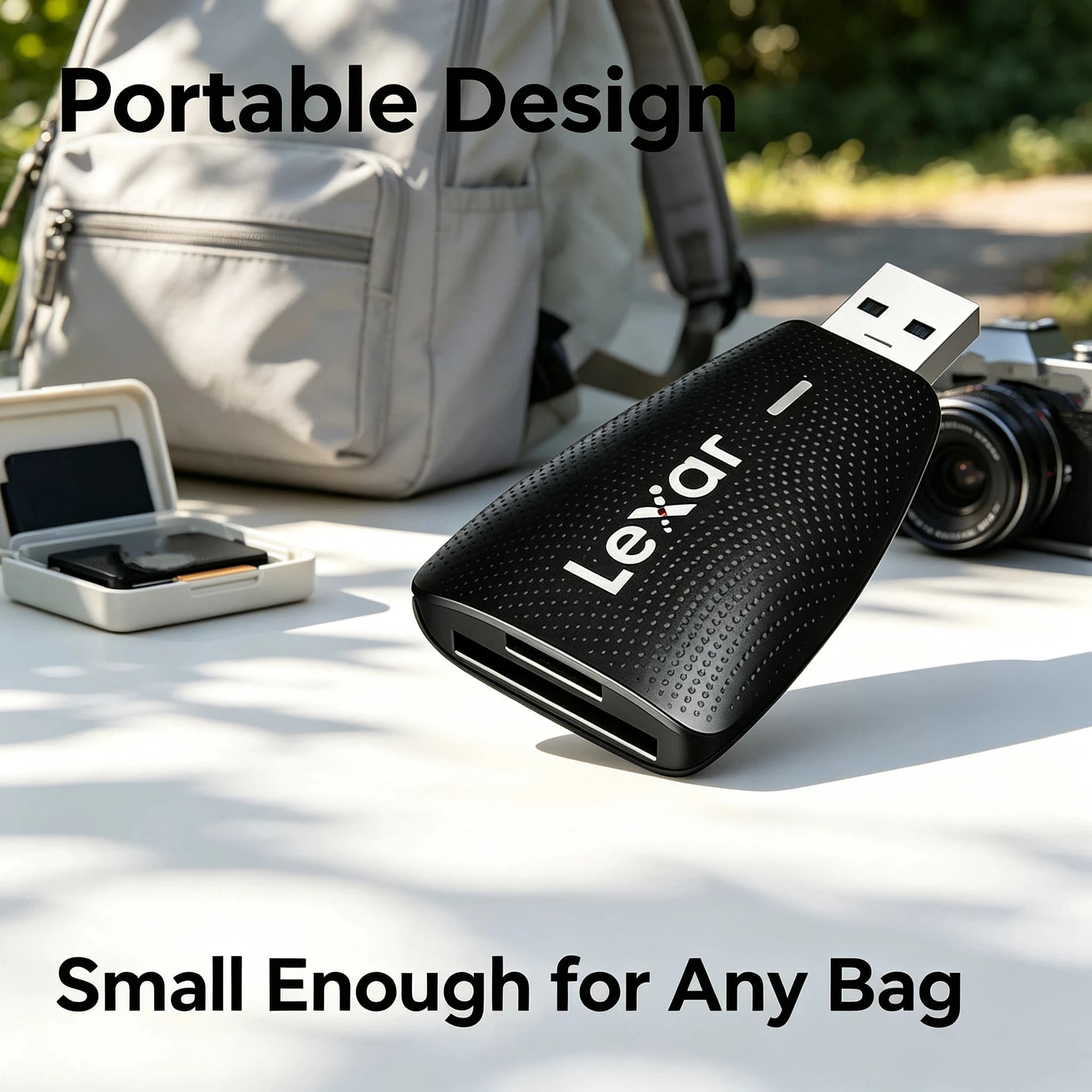 Lexar Card Reader USB 3.1 SD TF Adapter for Camera Photo Video Editing Fast Import to PC