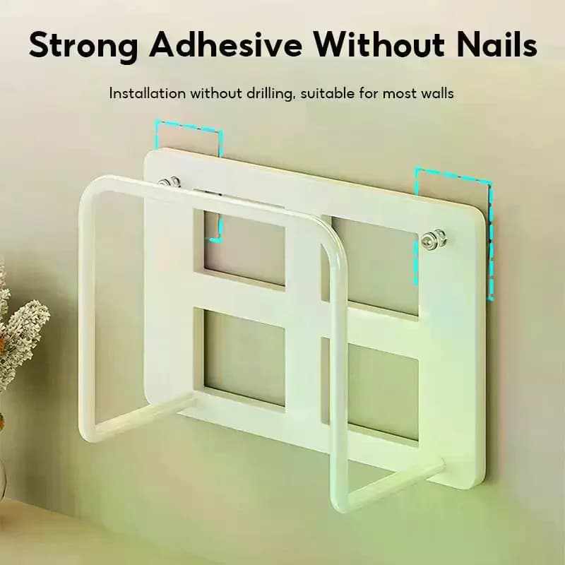 Router Bracket/Shelf Suitable For Wi-Fi Routers And Set-top Boxes Features Cable Management Wall-Mounted