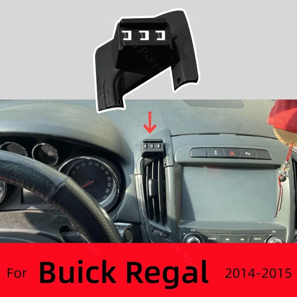 Supporto per Telefono Auto Automatico per Buick Regal 2014 2015, Base Fissa Speciale Robusta, Accessori Auto con Ricarica Wireless