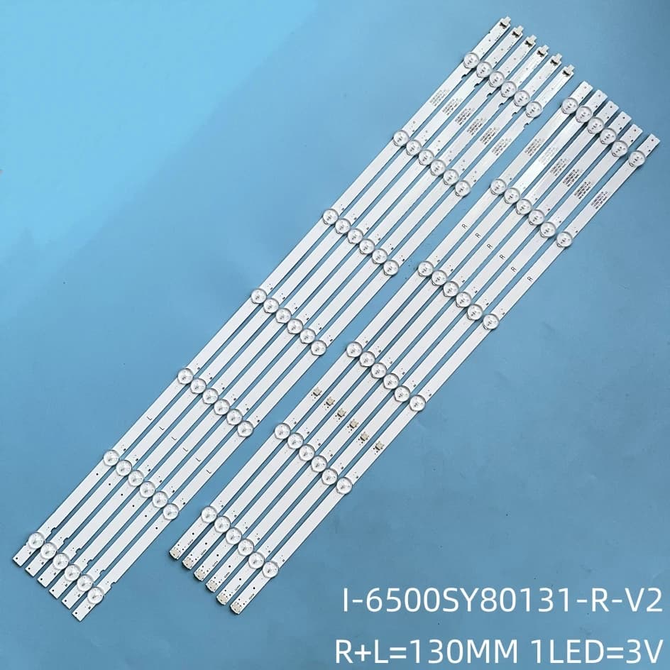 Striscia di retroilluminazione a LED per kd-65xg8096 KD-65X8000G XBR-65X800G KD-65X75CH HV650QUB I-6500SY80131-L-V2 I-6500SY80131-R-V2