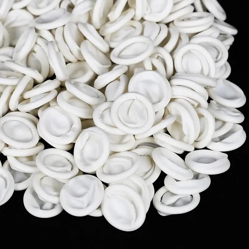 20/50/100pcs Monouso In Lattice di Gomma Dito Culle Set FAI DA TE In Silicone UV Resina Colla Stampi Epossidica Trucco Orologio Strumento di Riparazione