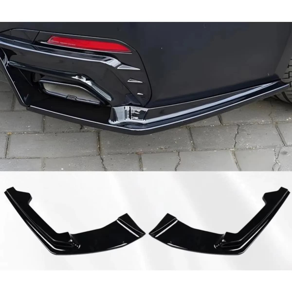 Car Bumper Splitter Diffuser Spoiler Body Kit For BMW 5 Series 525Li 2017-2023 Bumper Protector Corner Trim Accessories Tunning