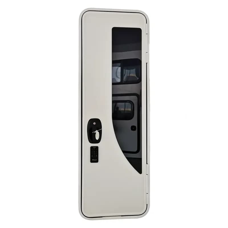 Double-point Lock RV Motorhome Caravan Door with Fly Screen and Password Control for TONGFA Aluminum Alloy Frame for 2025