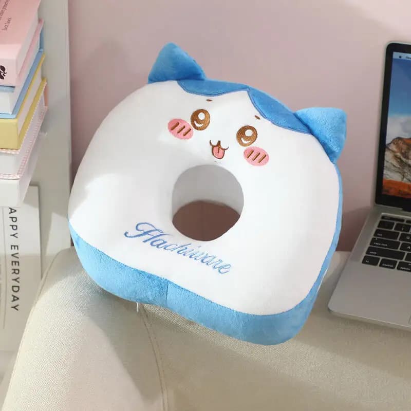 Chiikawa Ins Cartoon Girly Heart Double Sided Ice Silk Office Nap Pillow Student Breathable Lunch Break Pillow New Girl