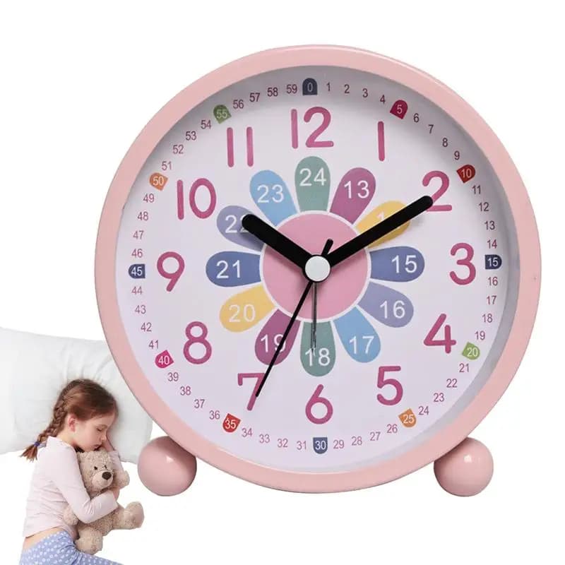 Learning Watch for Kids Analog Alarm Clock for Kids Time Learning Room Wall Decoration Wake Up For Kids Teenagers Girls