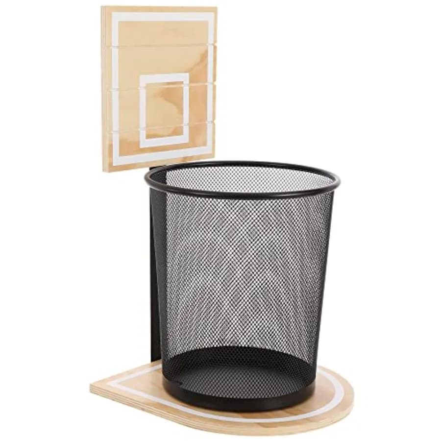 Cestino per la Spazzatura a Forma di Canestro da Basket, Bidone Sportivo Divertente per Camera da Letto