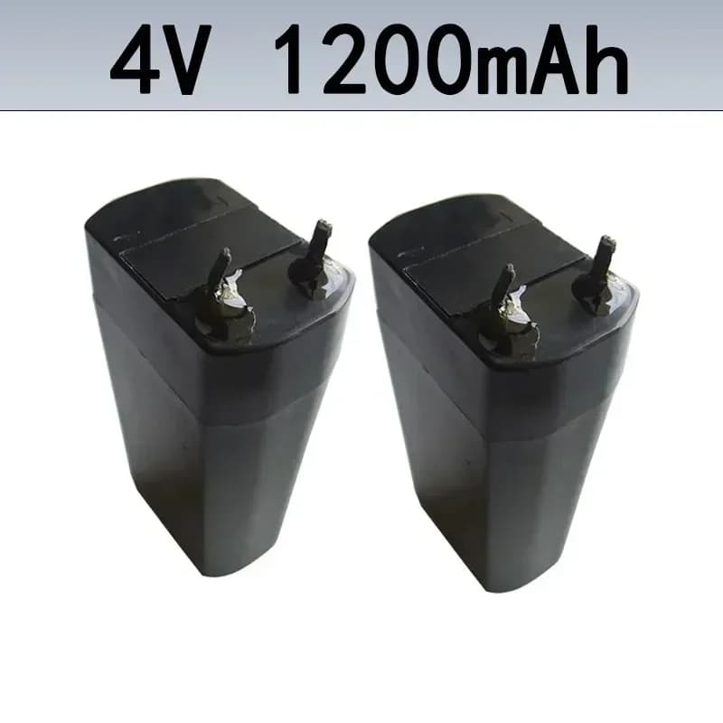 4V 1200mAh Storage Battery Rechargeable Lead Batteries for LED Lamp Headlights Flashlights Electric Mosquito Swatte