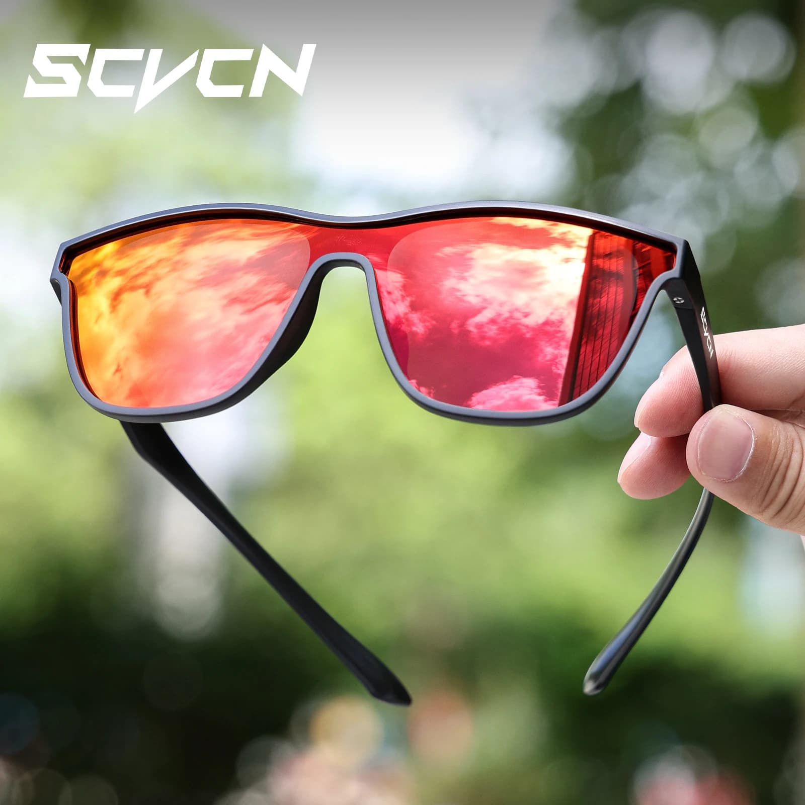 SCVCN Occhiali da sole da pesca polarizzati Moda Outdoor Casual Escursionismo Occhiali da sole da corsa Occhiali sportivi Occhiali da ciclismo MTB
