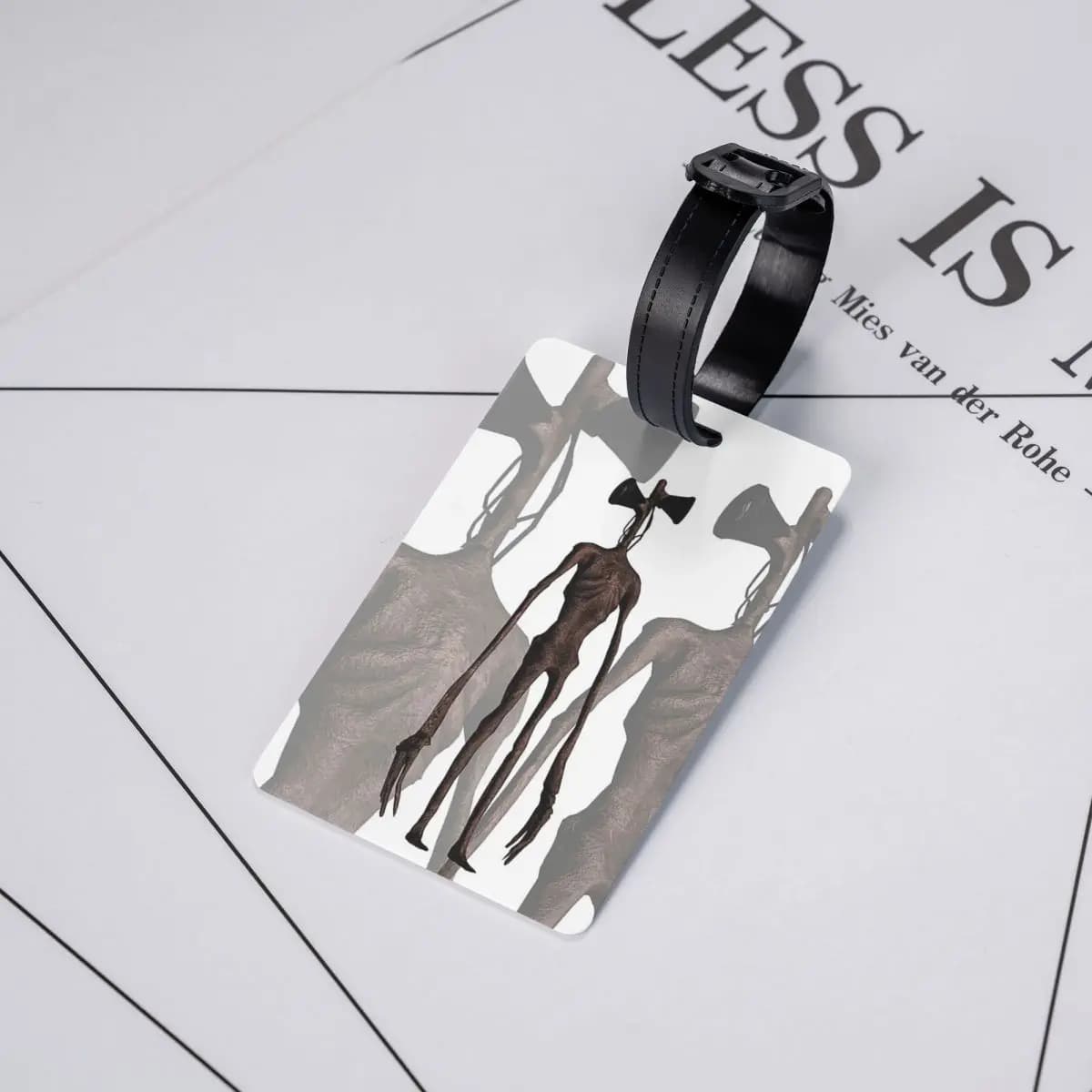 Etichette per Bagagli Siren Head Transhead, Accessori per Valigie, Tag per Bagaglio da Viaggio, Porta Etichetta con Nome e Indirizzo