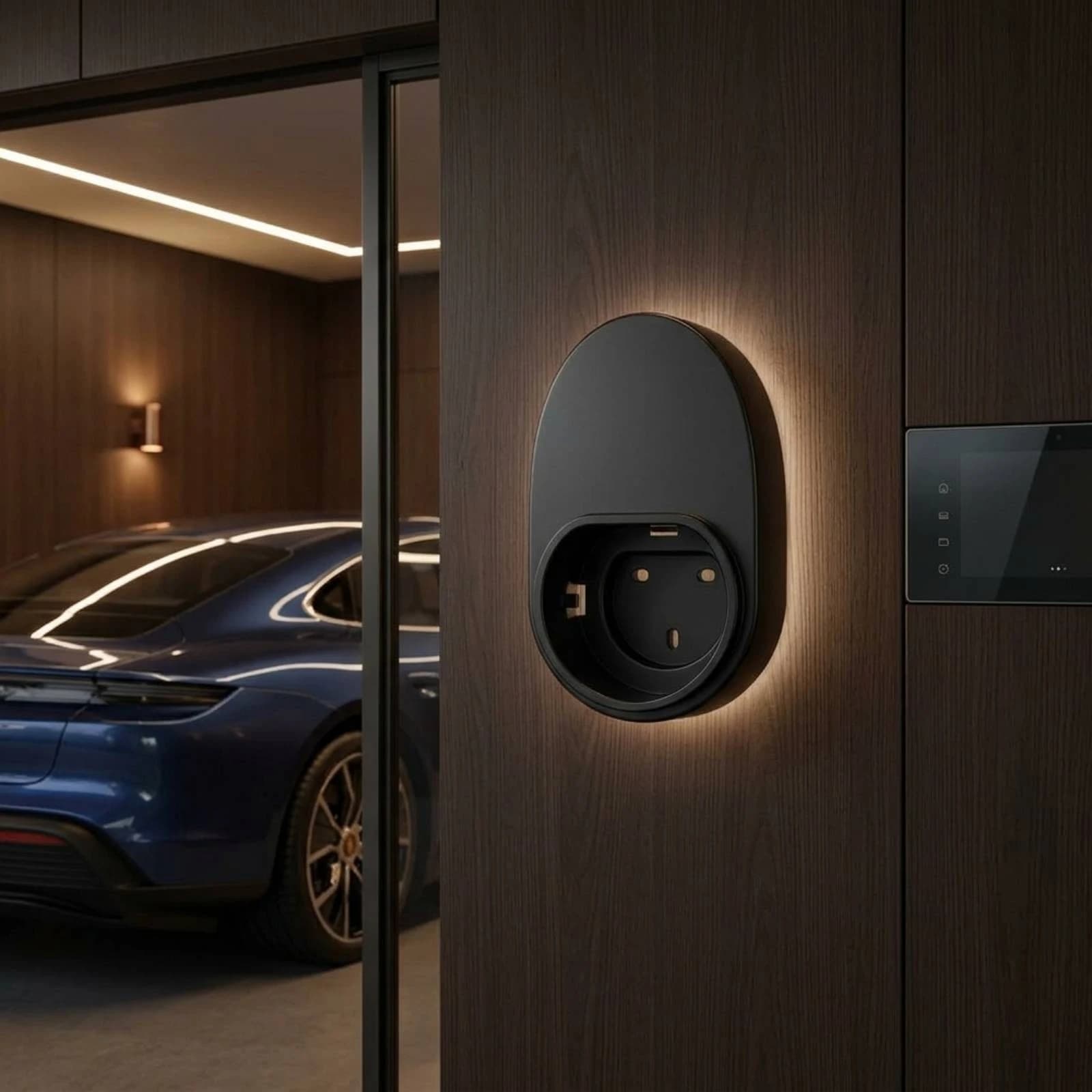 Electric Car Charger Holder Fire Retardant Electric Vehicle Charger Holder Charging Dock Heavy Duty Wall Charging Cradle