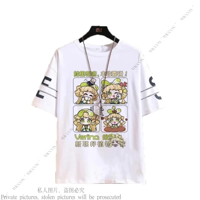 2025 yiyiNew Gioco Wuthering Waves Anime T-shirt periferica Plus Size S-6XL Quotidiano Allentato Top Abiti estivi Lingyang Yangyang Enco
