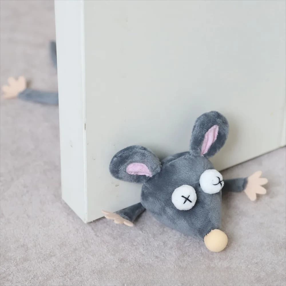 New Plush Mouse Plush Door Stoppers 25cm Stuffed Animal Door Stop Floor Protection Interior Use Decorative Doorstop Home