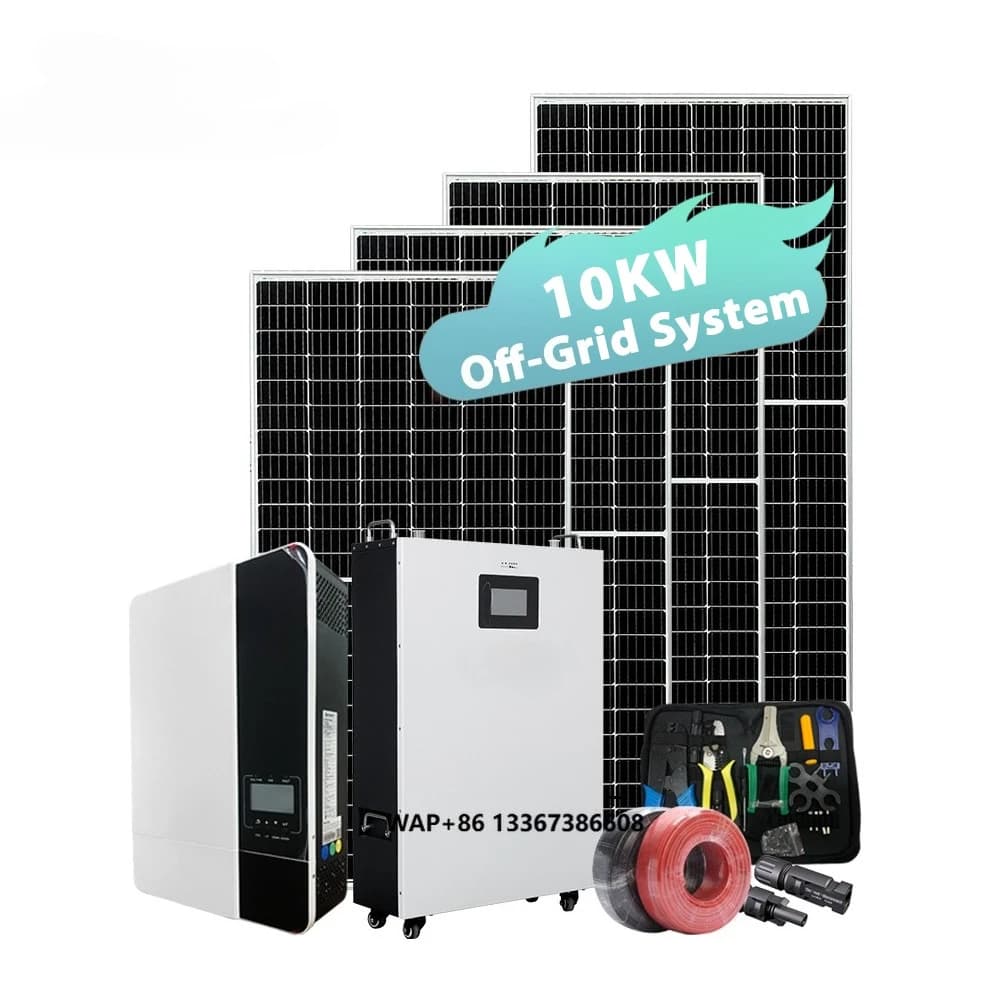 OEM ad alta efficienza 5kw 10kw 20kw fuori rete Kit completo Pannelli solari fotovoltaici Sistema Centrale elettrica di accumulo di energia domestica