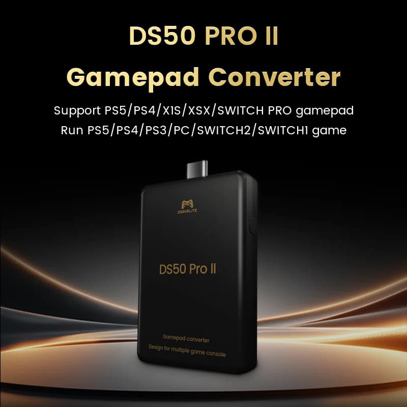 Convertitore Gamepad Wireless Bluetooth DS50 ProII per Controller PS5/PS4/Xbox/Switch Pro per Giocare a Giochi PS5/PS4/PS3/PC/Switch