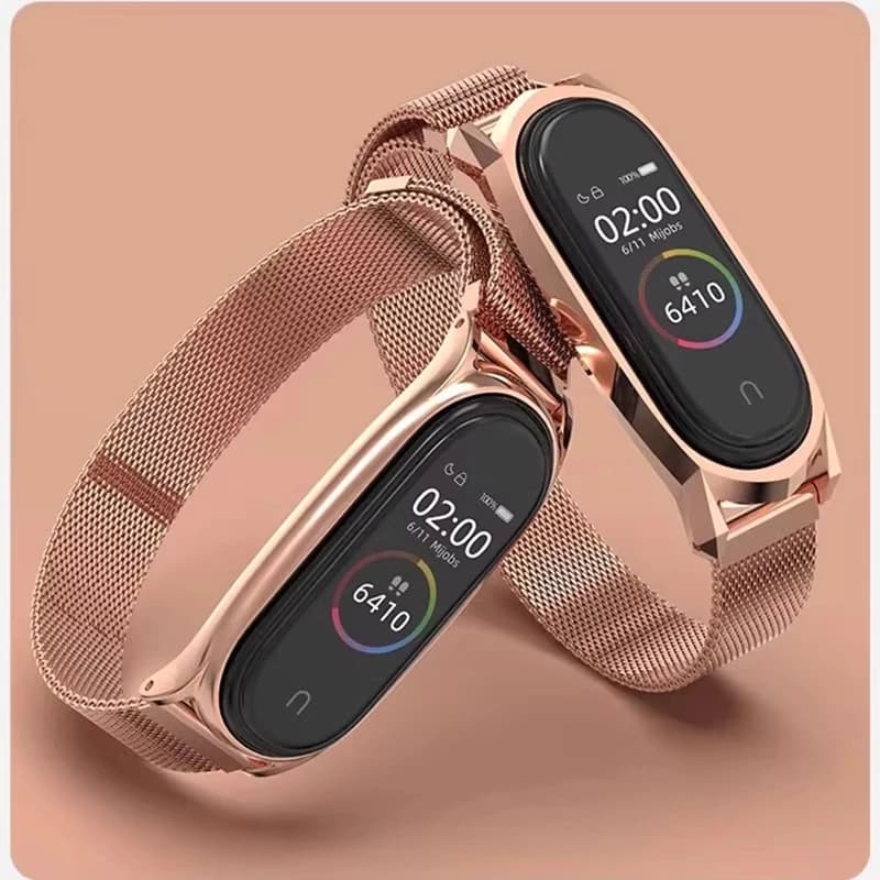 Stainless Steel for xiaomi band 10 strap mi band 9 mi band 8 accessories magnetic loop belt correa bracelet for mi band 10 bands