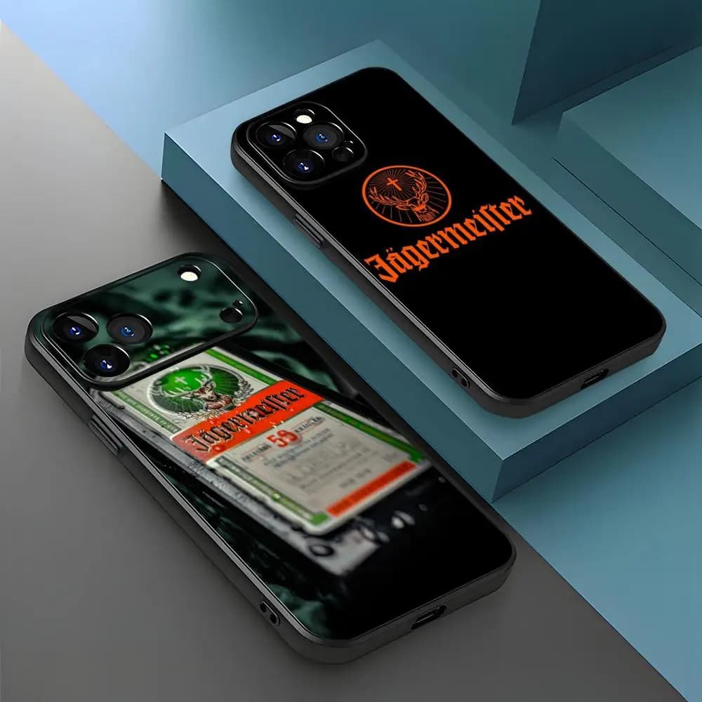 J-Jager-meisters logo Phone Case For iPhone 17 16 e 15 14 13 12 11 XS XR Plus Mini Pro Max black Shockproof Cover