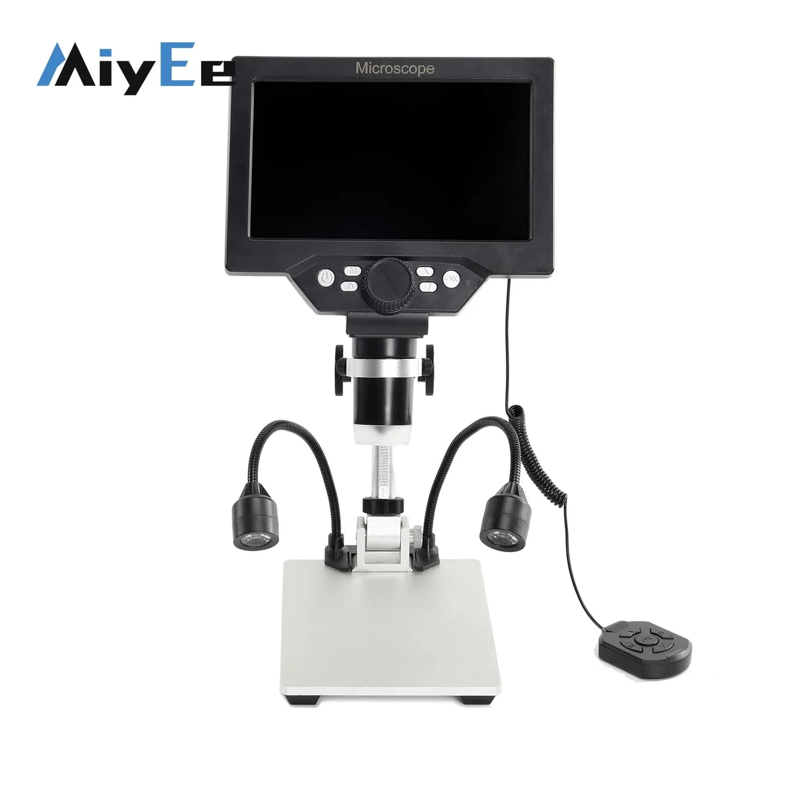 B1200 12MP 1-1200X Definizione standard digitale alimentata a batteria con controller cablato LCD da 7"