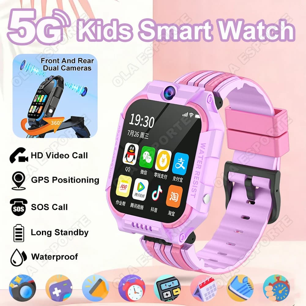 Nuovo Smartwatch 5G per Bambini 2026 con GPS, Videochiamata, SOS, Doppia Fotocamera HD, Monitoraggio e Localizzazione