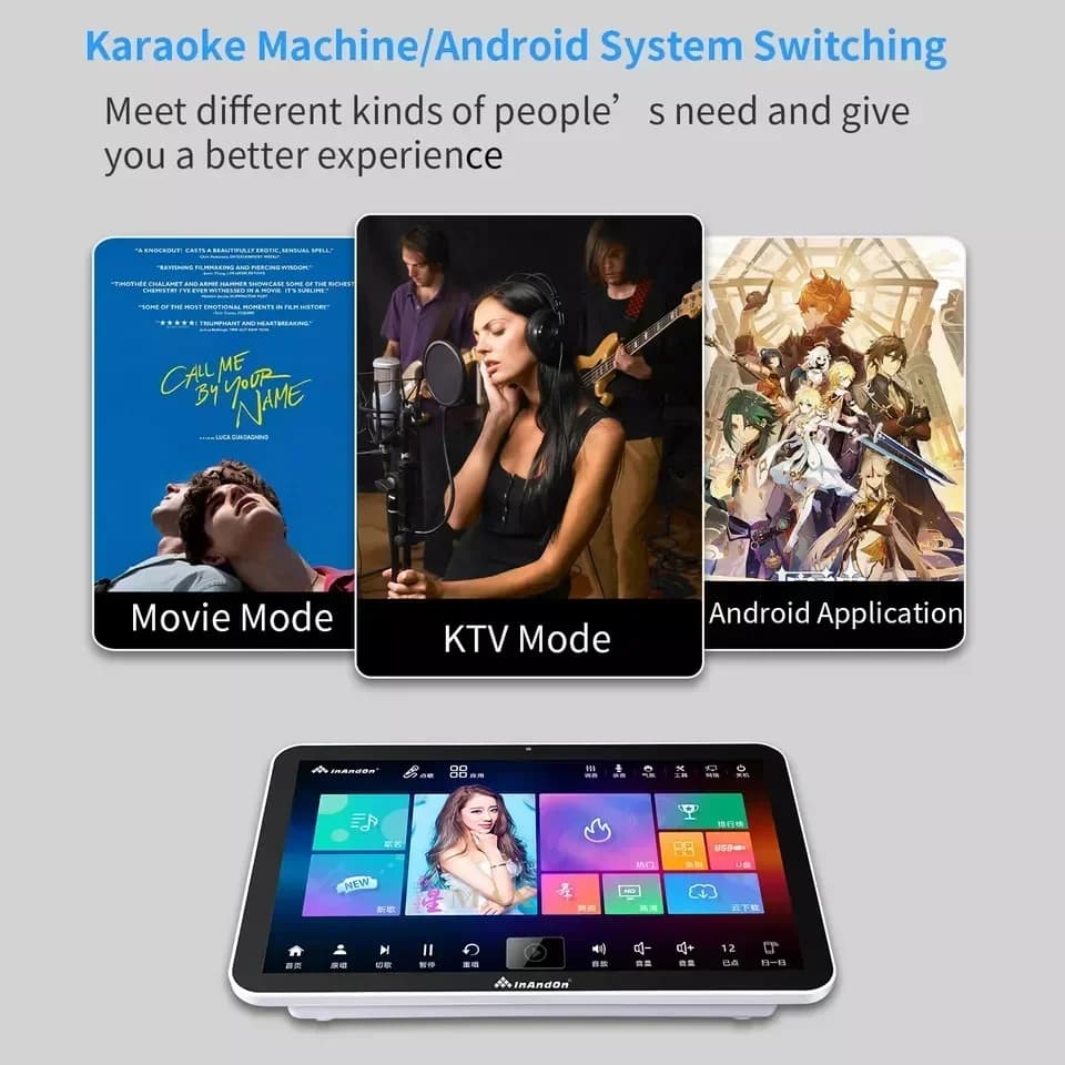 2025 KTV Entertainment Sistema karaoke professionale da 8 TB Lettore karaoke InAndOn con altoparlanti amplificatori Macchina karaoke cinese