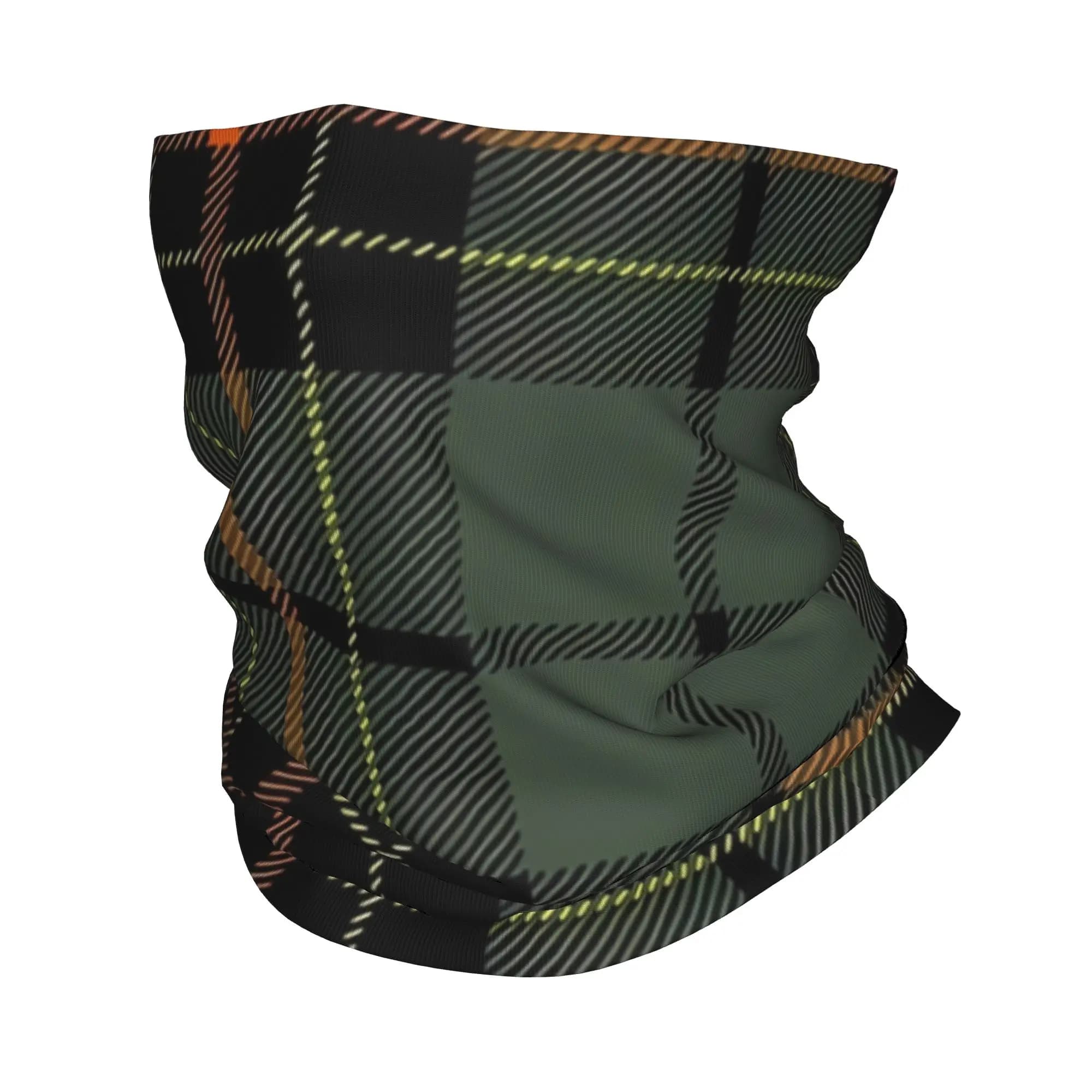Bandana a quadri scozzese, maschera per il viso, foulard unisex lavabile per la corsa
