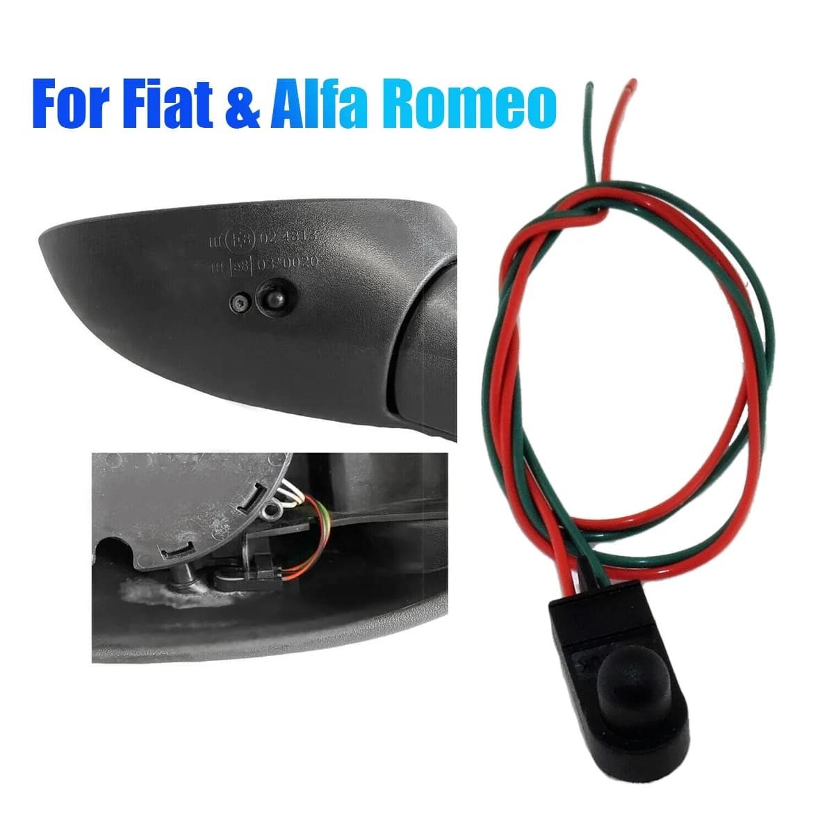 Per Fiat 500 500X 500L Punto Alfa Romeo 05-18 sensore di temperatura ambiente esterno sotto gli accessori per auto dello specchio della porta