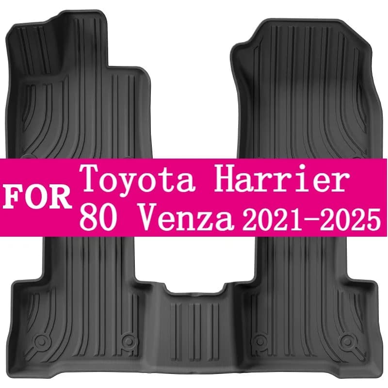 Per Toyota Harrier 80 Venza 2021-2025 Accessori TPE 3D Tappetini per auto Cargo Liner Tronco/Schienale Pad Impermeabile Nero