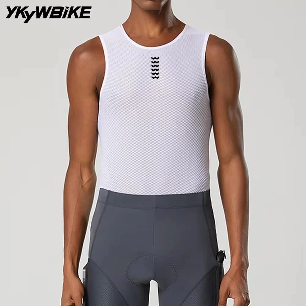 YKYWBIKE Men's Cycling Knit with Layer Base Summer Knit MTB Cycling Bike Underground Cycling Clothing