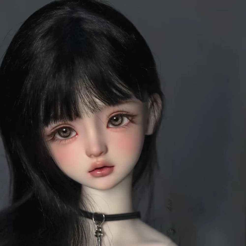 Nuova testa di bambola BJD 1/3 da donna, senza trucco, in resina, testa fai da te senza trucco per corpo di bambola BJD 1/3