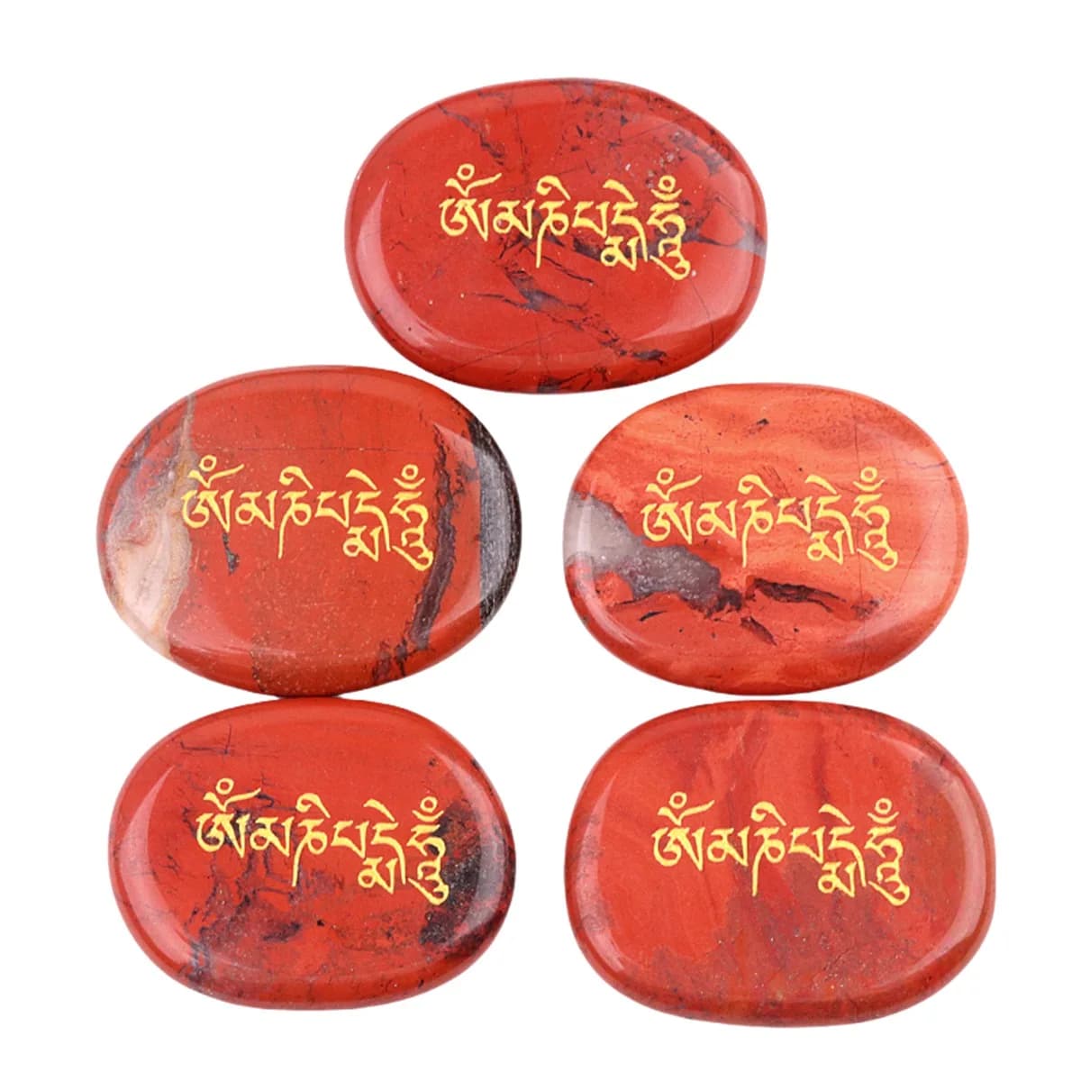 Diaspro rosso ovale 35X45MM ellittico speciale testo squisito inciso al laser vassoio di pietra tasca gioielli di cristallo per i regali