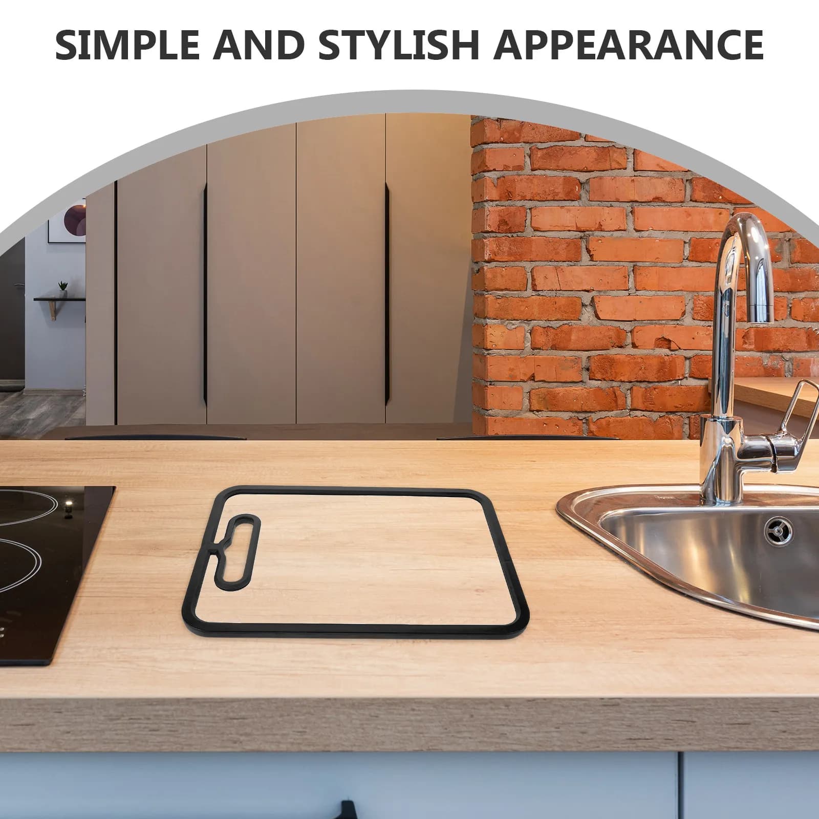 Glass Cutting Board Double Sided Non Slip Silicone Edge 12.58x8.65 Heat Resistant Kitchen Countertop Protector Meat Vegetable