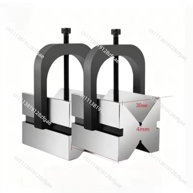 1pc New V30 V33 High Precision V Block Clamp set Machinist Blocks Precision Matched Multi-use Gauge 45x40x36mm Measureing Tool